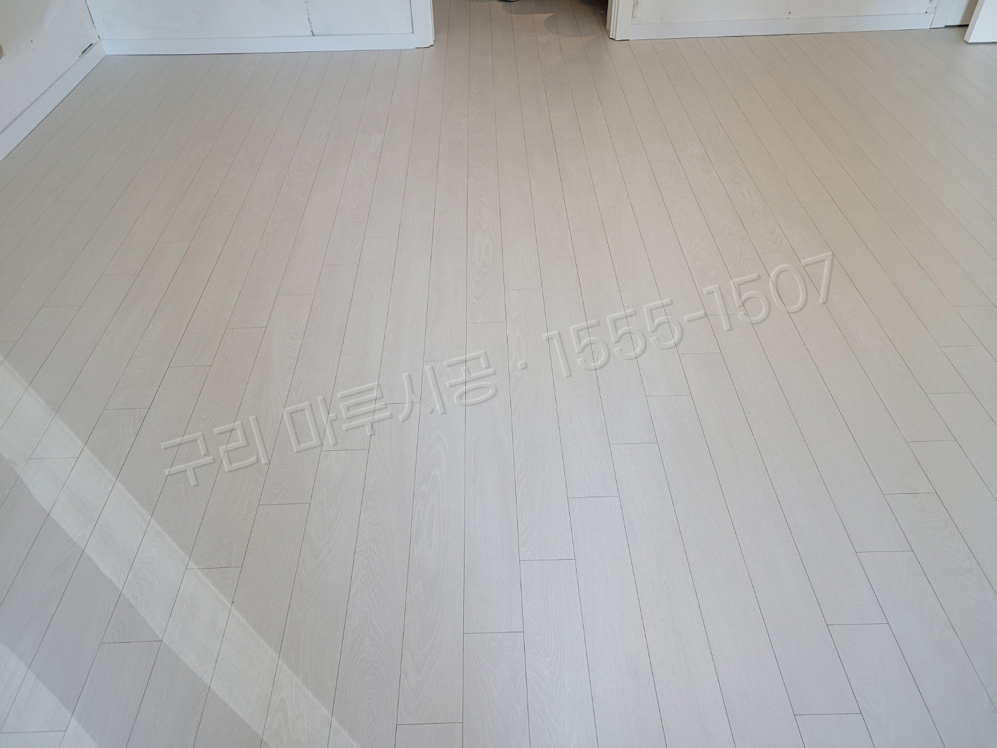 구리 갈매동 바닥공사 마루시공업체 동화 나투스진 어반화이트 아파트 시공 후